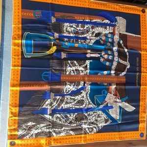 Hermes silk scarf